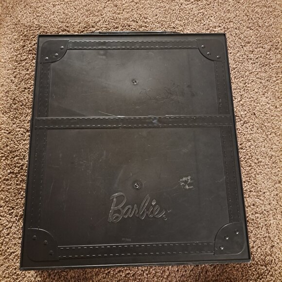 Vintage 2011 Mattel Barbie Wardrobe Carrying Closet Case Pink and Black - Picture 3 of 7